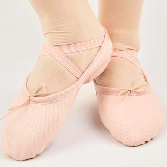 Ballet Shoes - Canvas Split Sole - Pink