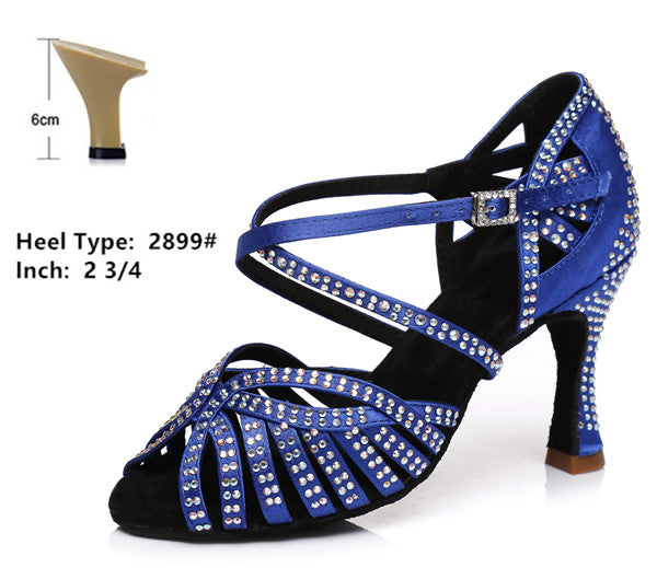 Rhinestones Suede Dance Shoes 6cm.7.5cm/8,5cm/9cm/10cm heel