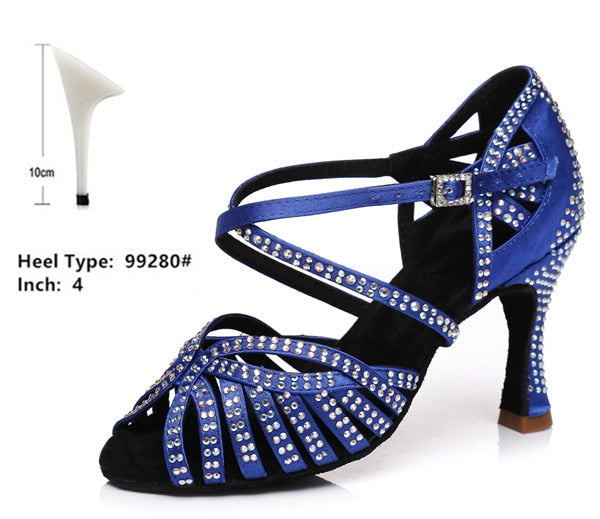 Rhinestones Suede Dance Shoes 6cm.7.5cm/8,5cm/9cm/10cm heel