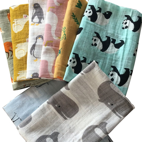 Cotton Swaddle Baby Blankets- Newborn