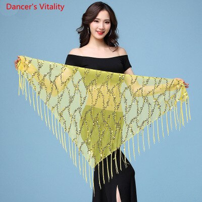 Belly dance costumes sequins tassel hip scarf