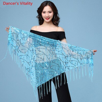 Belly dance costumes sequins tassel hip scarf