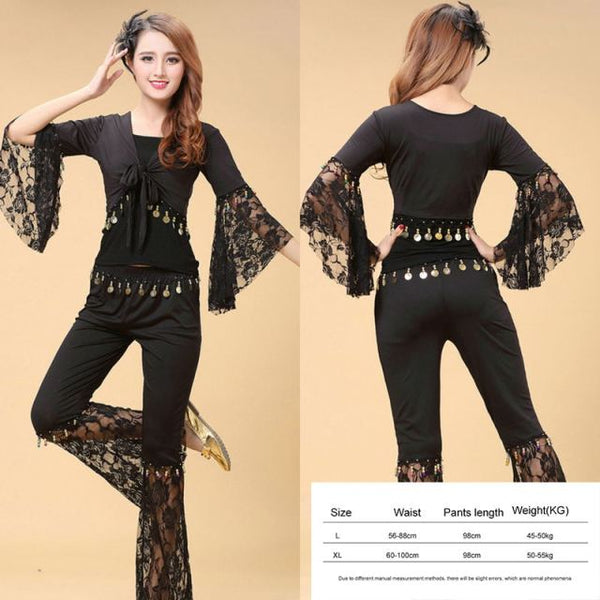 2 Pieces Belly Dance Set Top + Pants - #1101