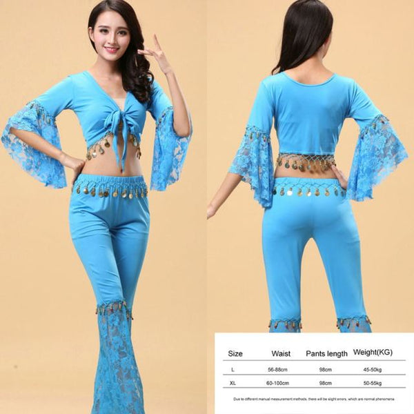 2 Pieces Belly Dance Set Top + Pants - #1101