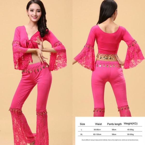 2 Pieces Belly Dance Set Top + Pants - #1101