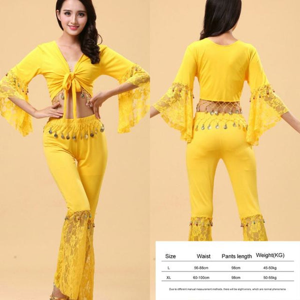 2 Pieces Belly Dance Set Top + Pants - #1101