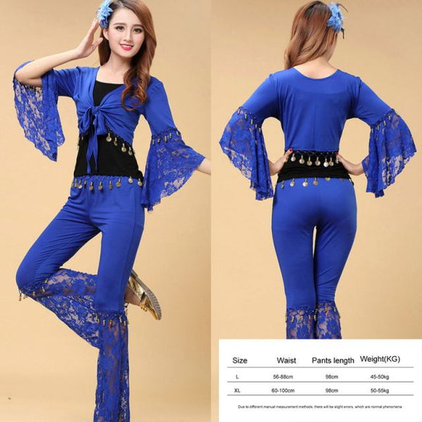 2 Pieces Belly Dance Set Top + Pants - #1101