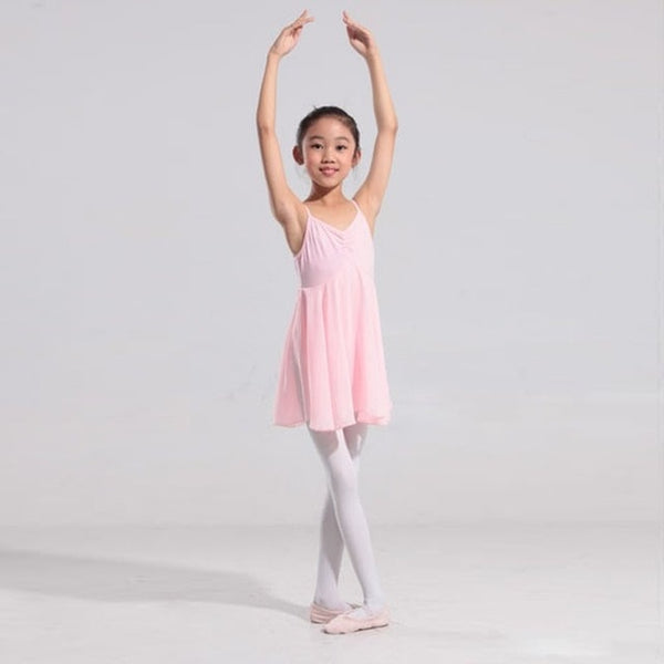 Girls Ballet Leotard Dress 2-10T
